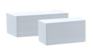 Evolis White Mirror Finish Cards 120mm x 50mm. 5 Packs of 100 for Edikio Flex